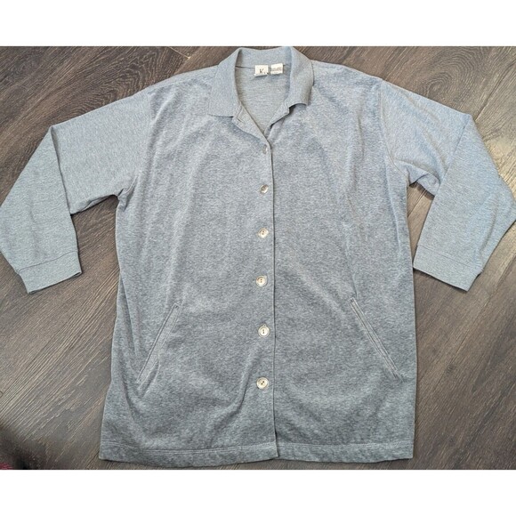 Kwear By Koret Button up Cardigan Sweater Women's Size Extra Large Gray (443) - Picture 1 of 3